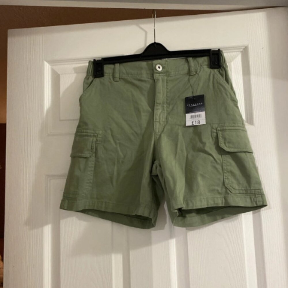 Peacocks Green Shorts